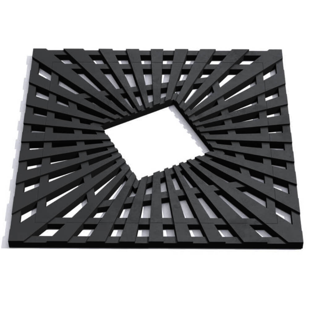 Приствольная решетка для дерева ZKING ATMOSPHERE 1.2х1.2м Черная Магнитогорск фото