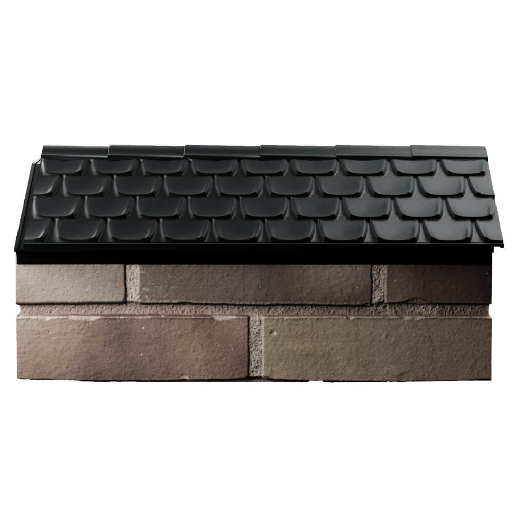 Парапет Zking Эльбрус Черный с посадкой на 1 кирпич (255мм) в Магнитогорске фото