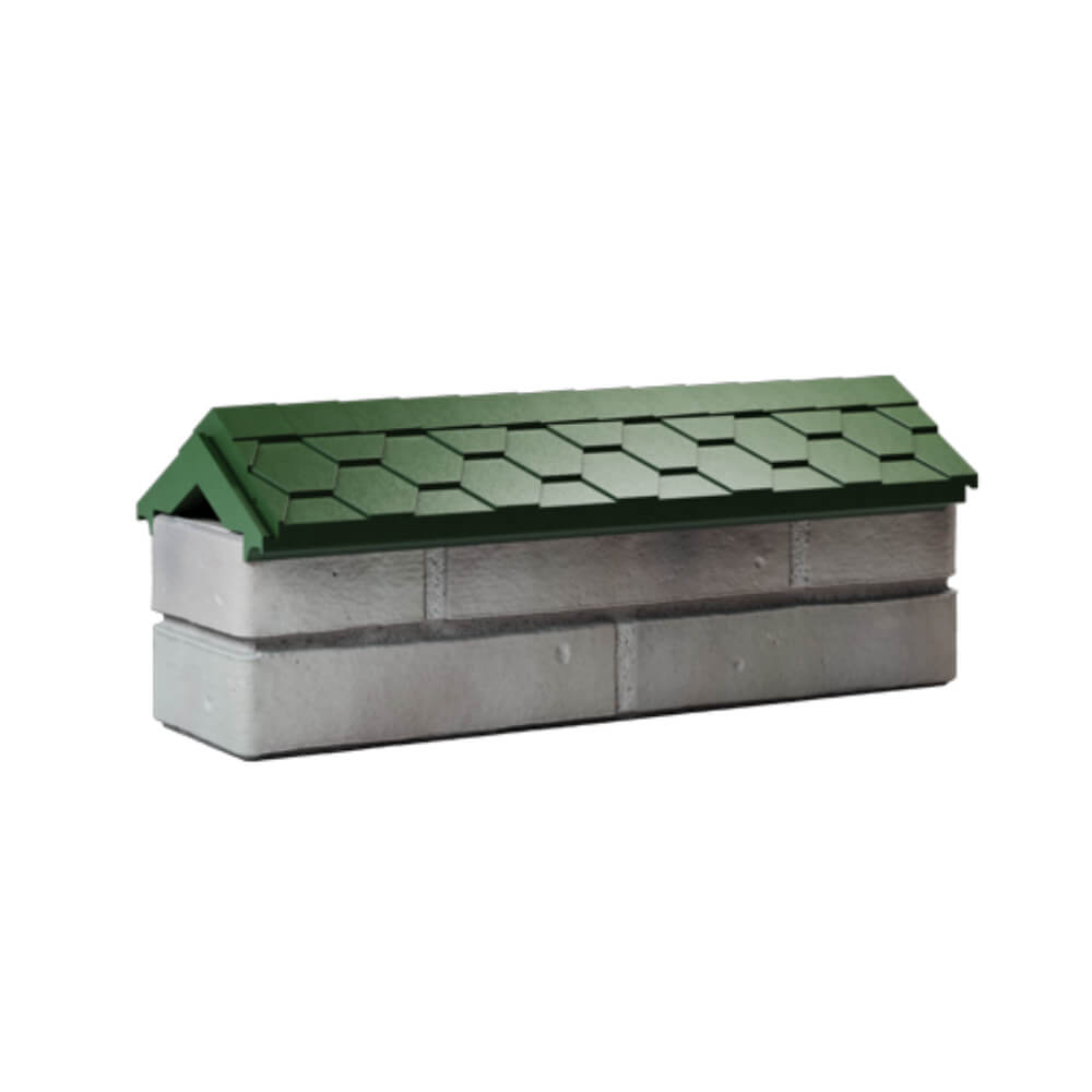 Парапет Zking Эверест Зеленый с посадкой на 0.5 кирпича (130мм) Магнитогорск фото