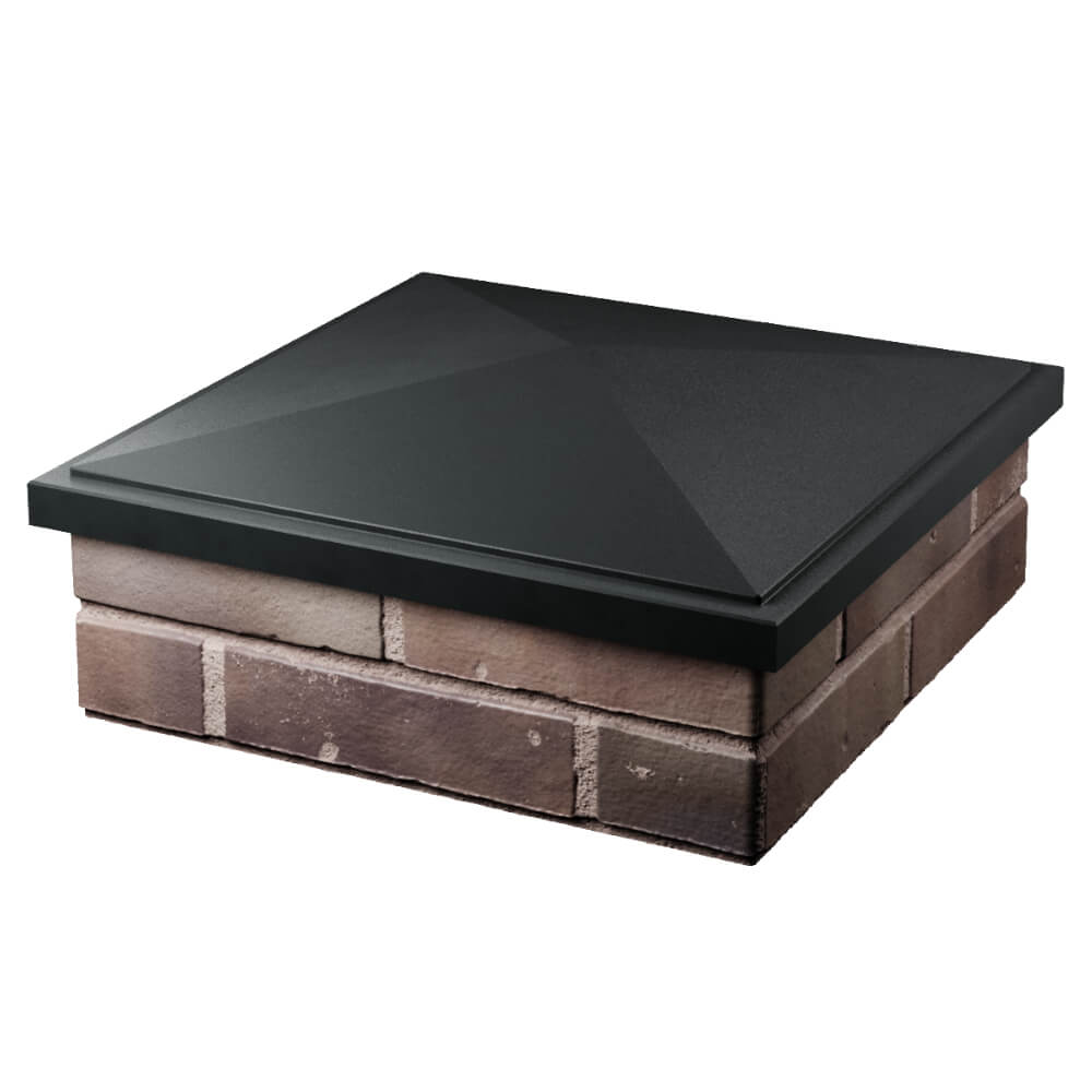 Колпак Zking БонаМоно Черный на столб 2х2 кирпича (515х515, 530х530мм) в Магнитогорске фото