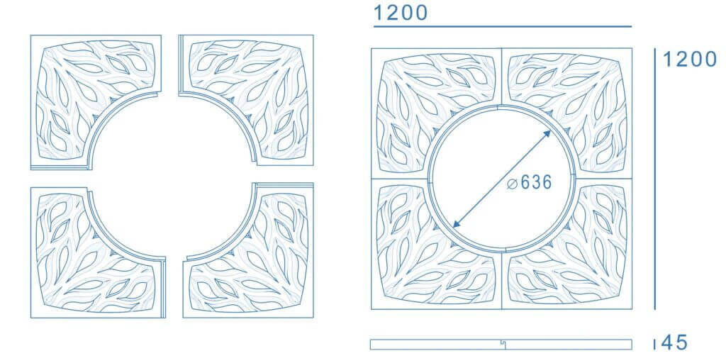 Приствольная решетка для дерева ZKING CRUST 1.2х1.2м Черная в Магнитогорске фото