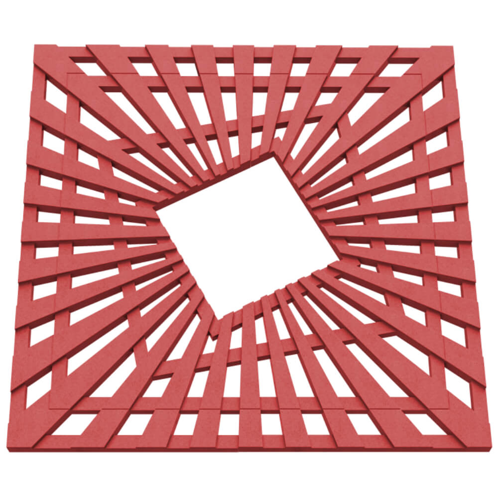 Приствольная решетка для дерева ZKING ATMOSPHERE 1.2х1.2м Красная в Магнитогорске фото