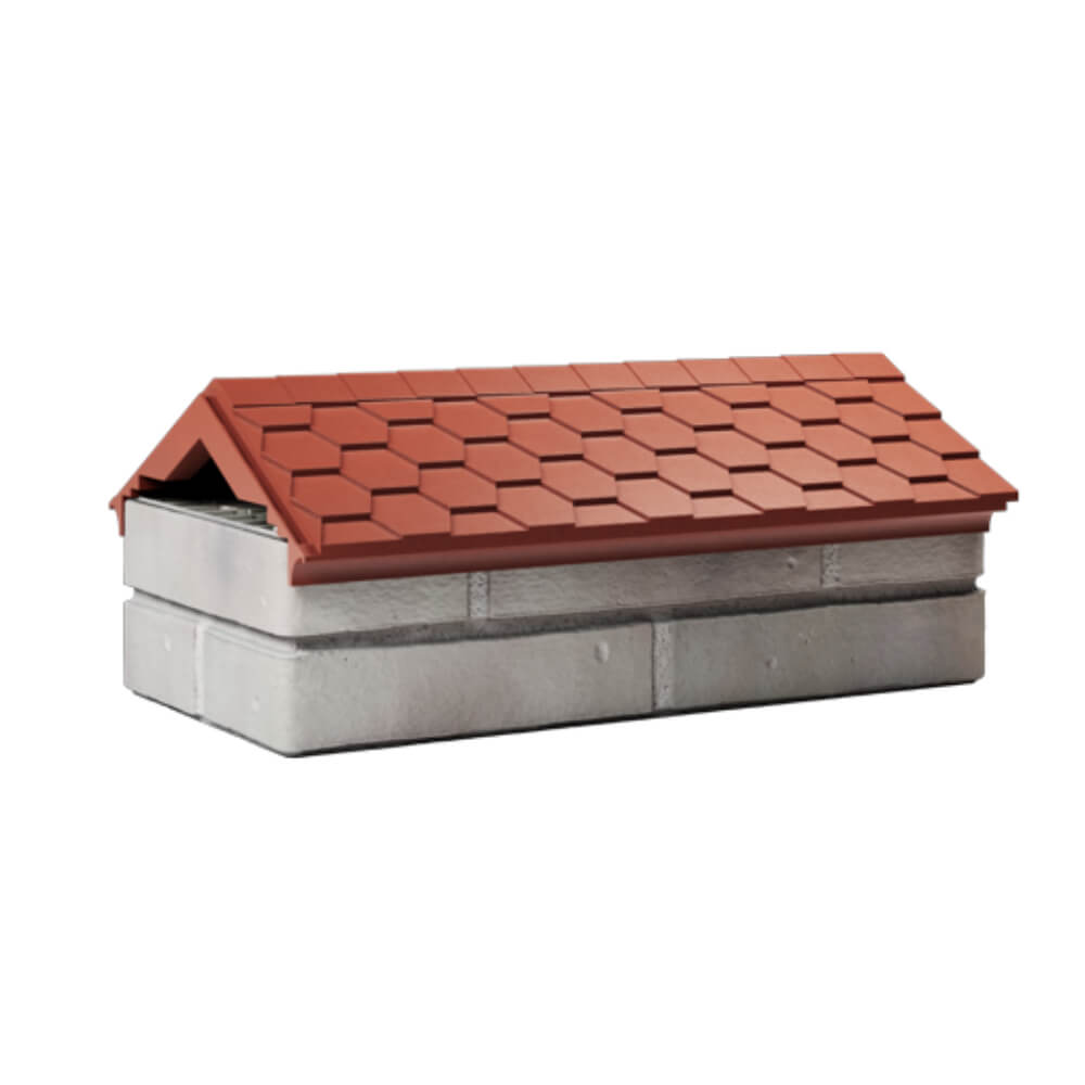 Парапет Zking Эверест Красный с посадкой на 1 кирпич (200/225/255мм) Магнитогорск фото