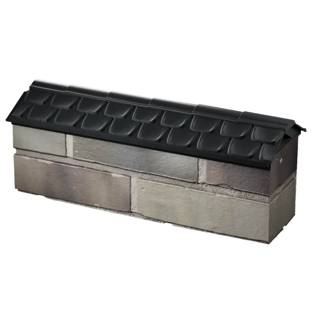 Парапет Zking Эльбрус Черный с посадкой на 0.5 кирпича (130мм) в Магнитогорске фото