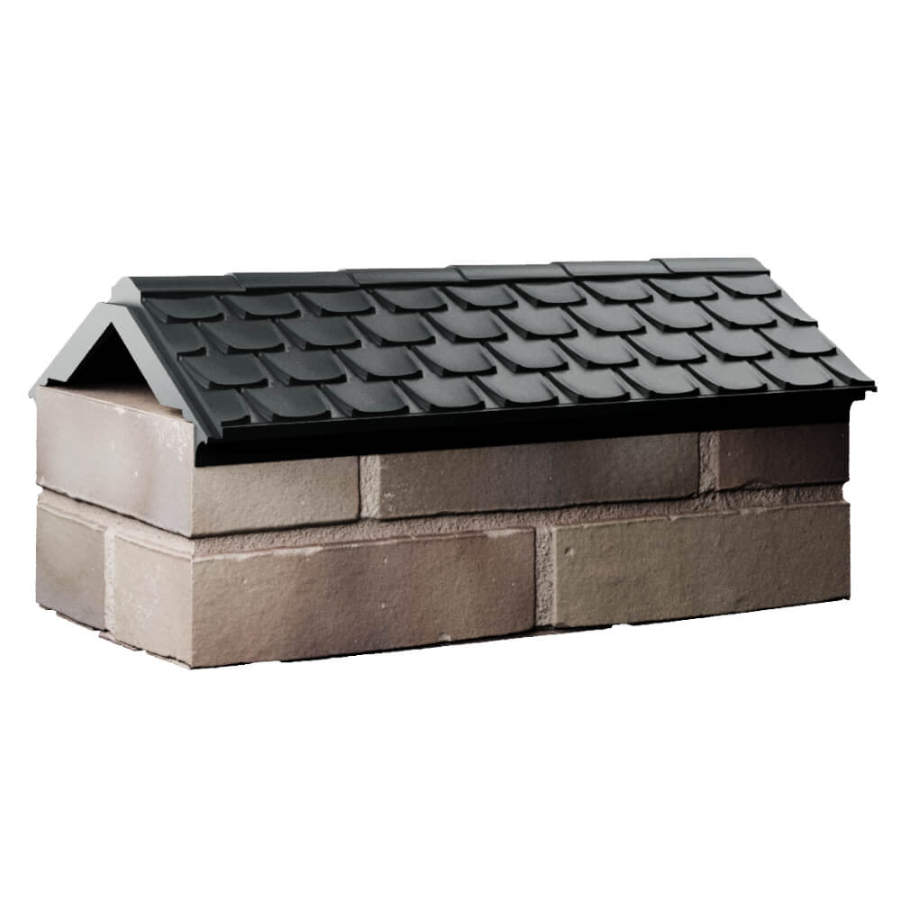 Парапет Zking Эльбрус Черный с посадкой на 1 кирпич (255мм) Магнитогорск фото