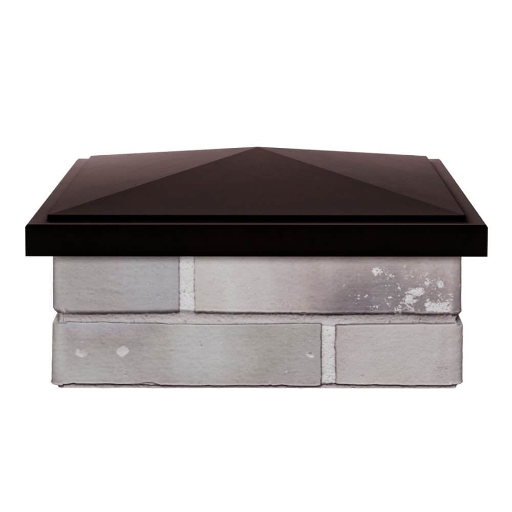 Колпак Zking БонаМоно Коричневый на столб 1.5х1.5 кирпича (385х385, 400х400мм) Магнитогорск фото