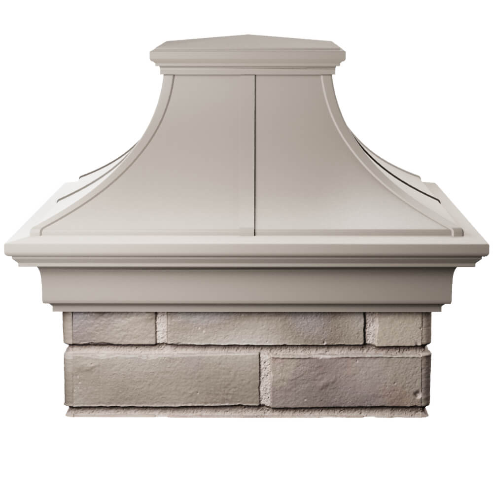 Колпак Zking Монблан Премиум Бежевый на столб 1.5х1.5 кирпича (385х385мм) Магнитогорск фото