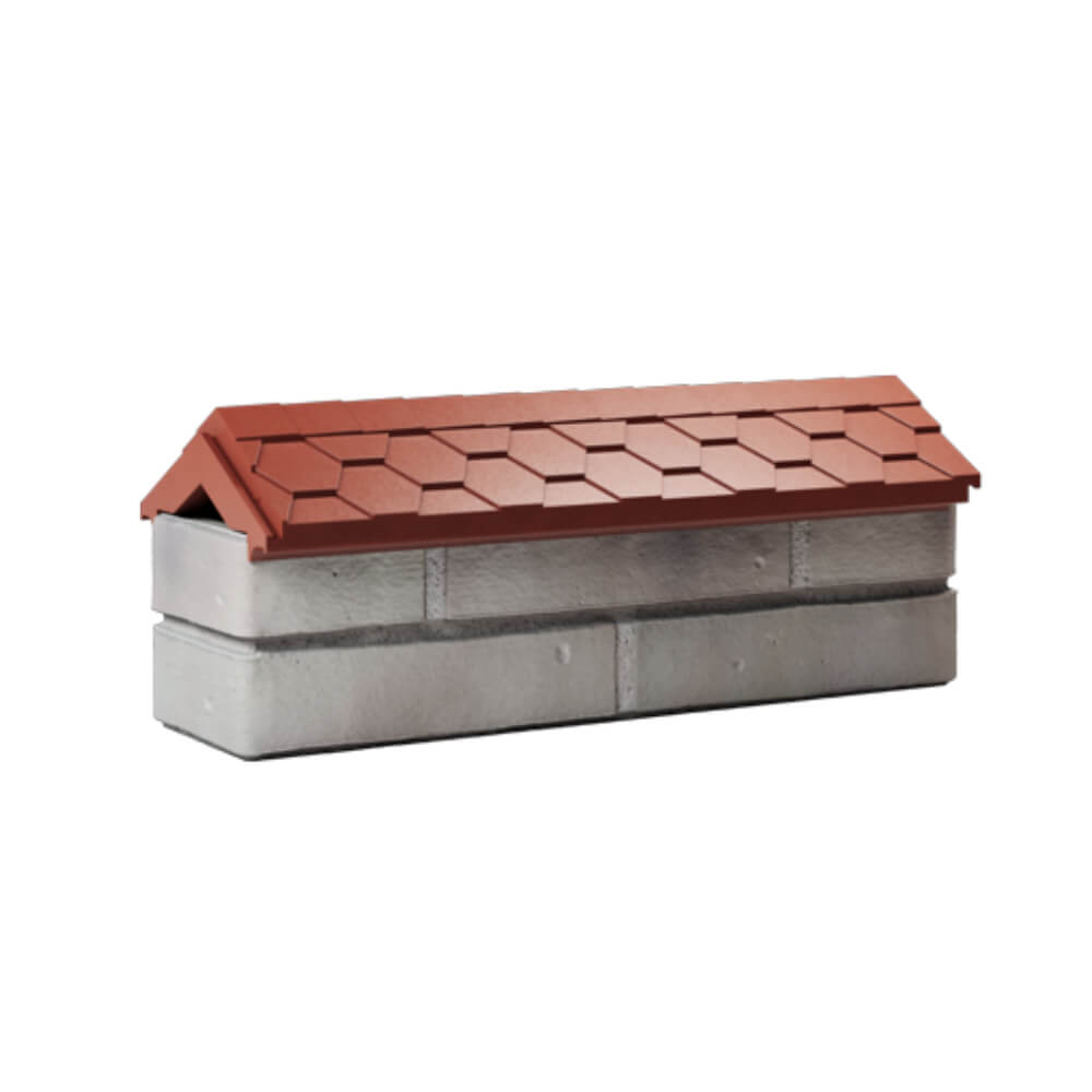 Парапет Zking Эверест Красный с посадкой на 0.5 кирпича (130мм) Магнитогорск фото