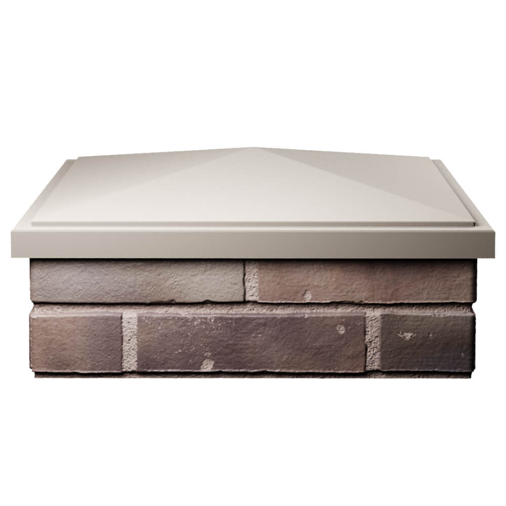 Колпак Zking БонаМоно Бежевый на столб 2х2 кирпича (515х515, 530х530мм) Магнитогорск фото