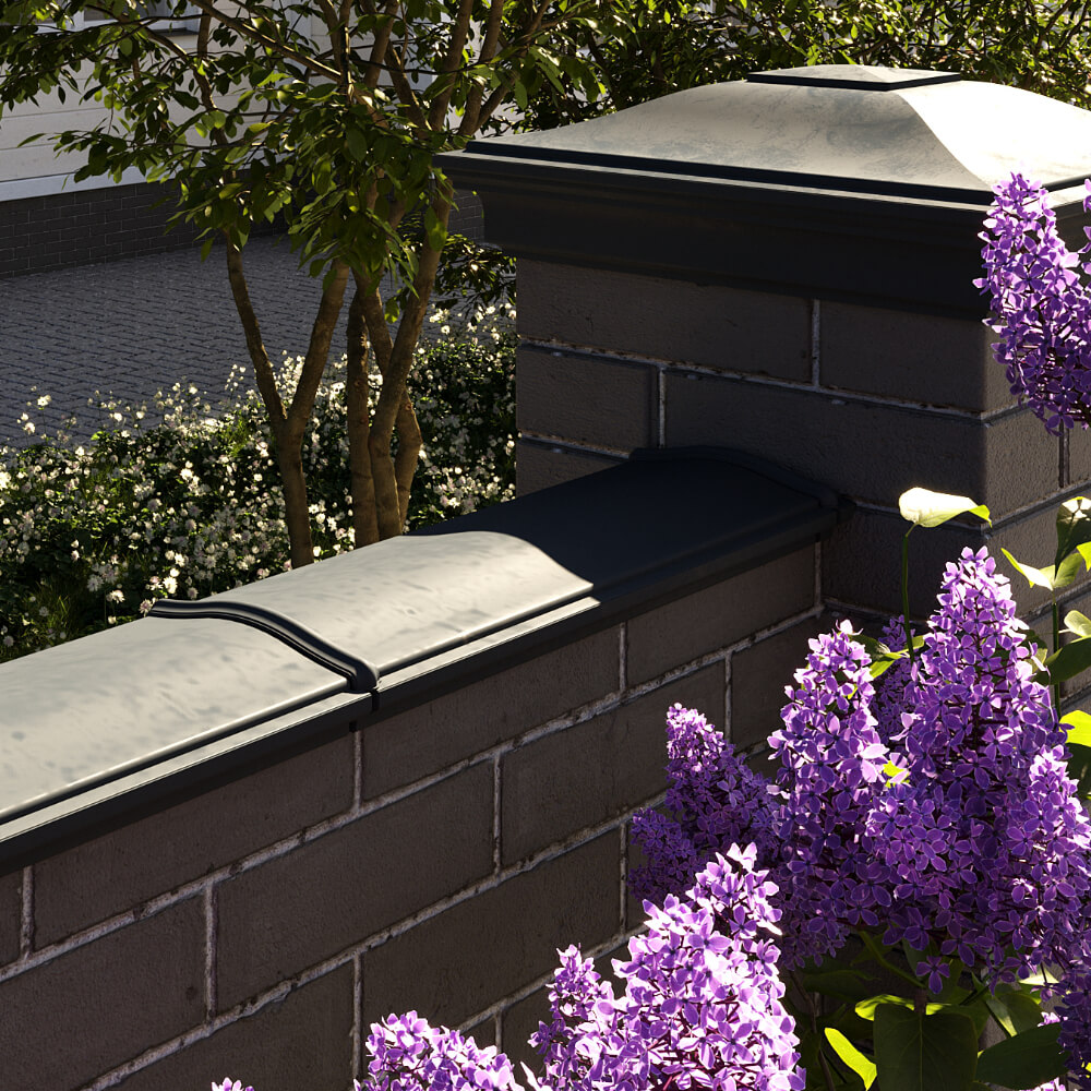 Парапет Zking Монблан Черный посадка на 0.5 кирпича (130мм) в Магнитогорске фото