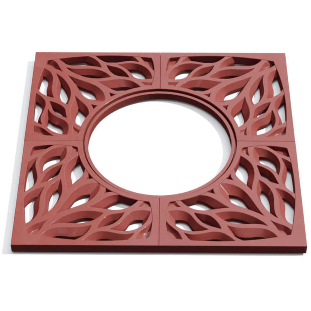 Приствольная решетка для дерева ZKING CRUST 1.2х1.2м Красная Магнитогорск фото