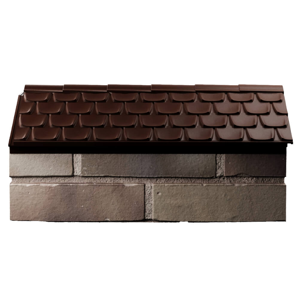 Парапет Zking Эльбрус Коричневый с посадкой на 1 кирпич (255мм) в Магнитогорске фото