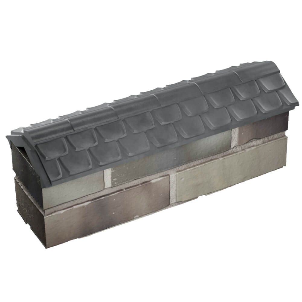 Парапет Zking Эльбрус Серый с посадкой на 0.5 кирпича (130мм) в Магнитогорске фото