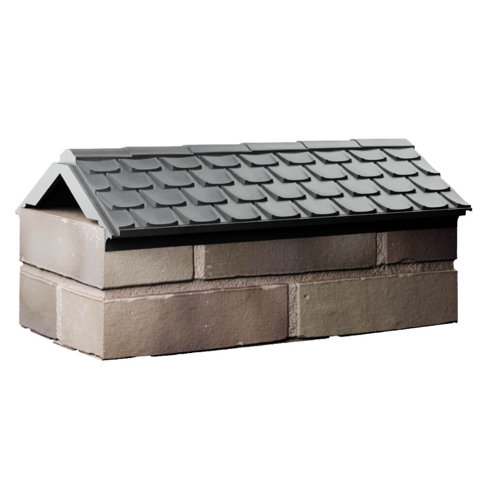 Парапет Zking Эльбрус Серый с посадкой на 1 кирпич (255мм) Магнитогорск фото