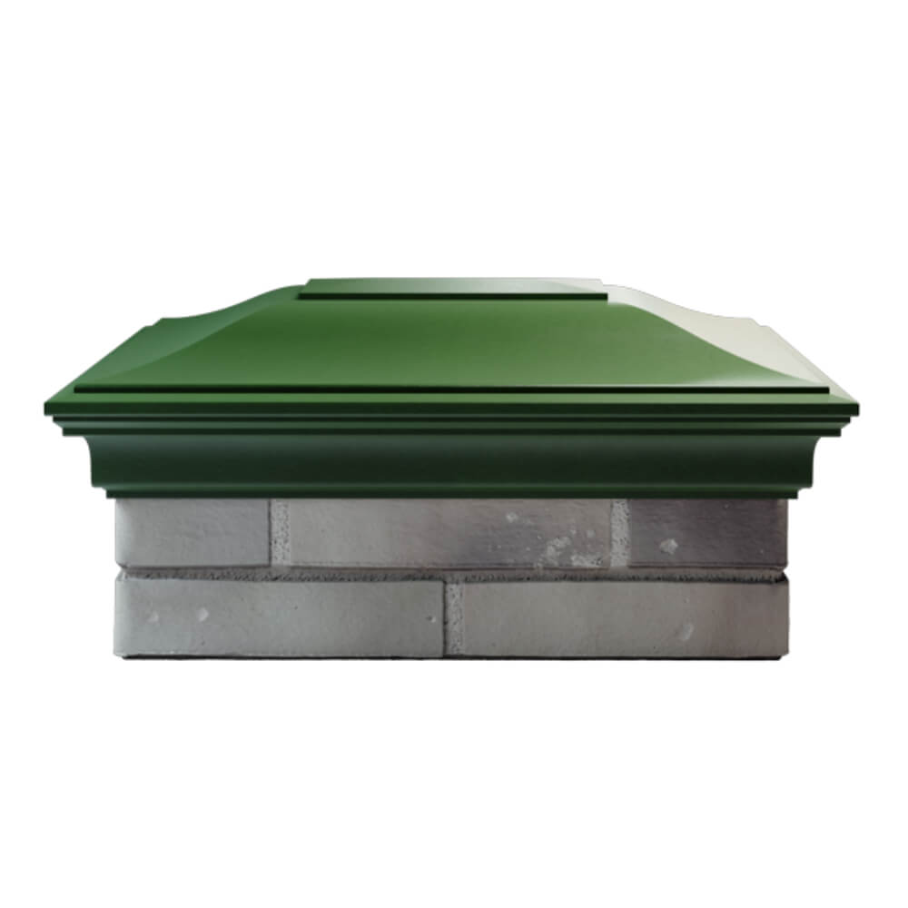 Колпак Zking Монблан Зеленый на столб 2х1.5 кирпича (515х385мм) в Магнитогорске фото