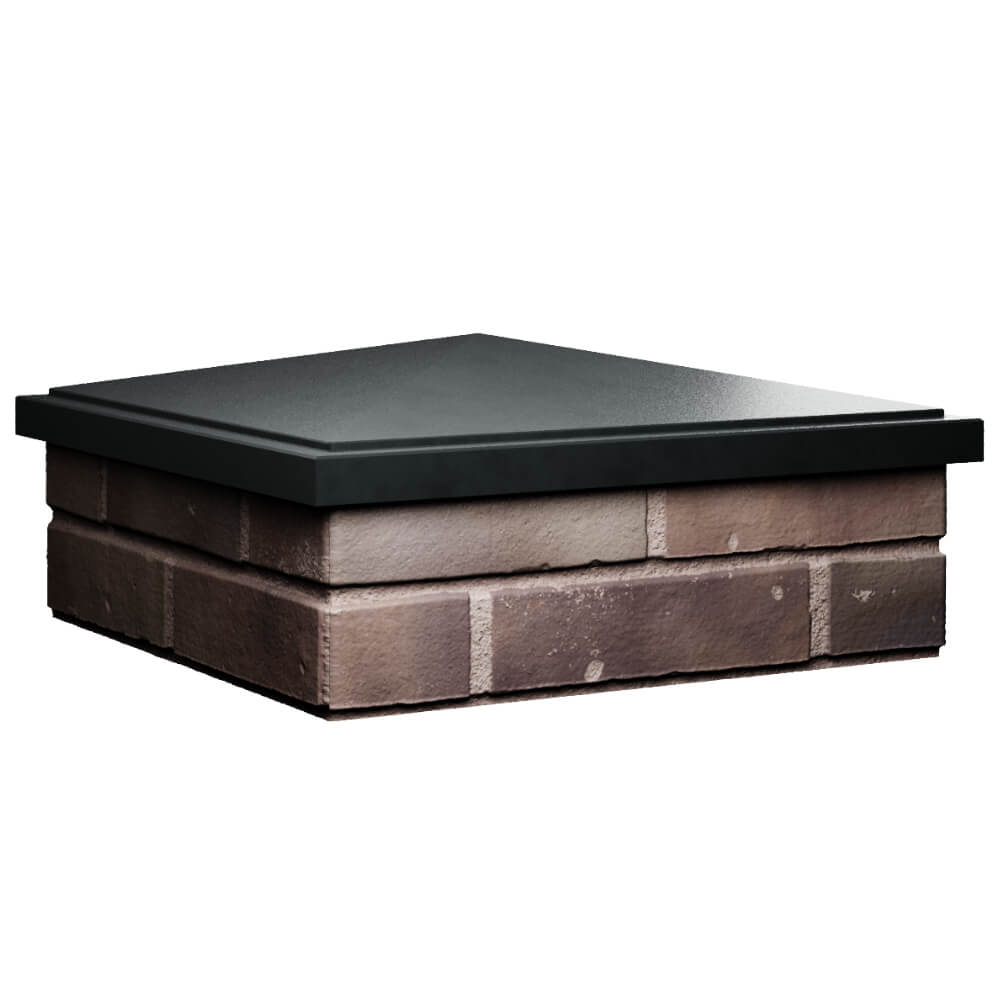 Колпак Zking БонаМоно Черный на столб 2х2 кирпича (515х515, 530х530мм) в Магнитогорске фото