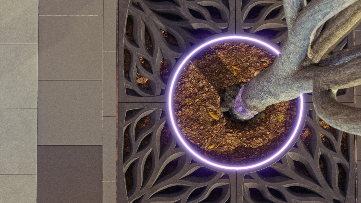 Приствольная решетка для дерева ZKING CRUST 1.2х1.2м Черная в Магнитогорске фото