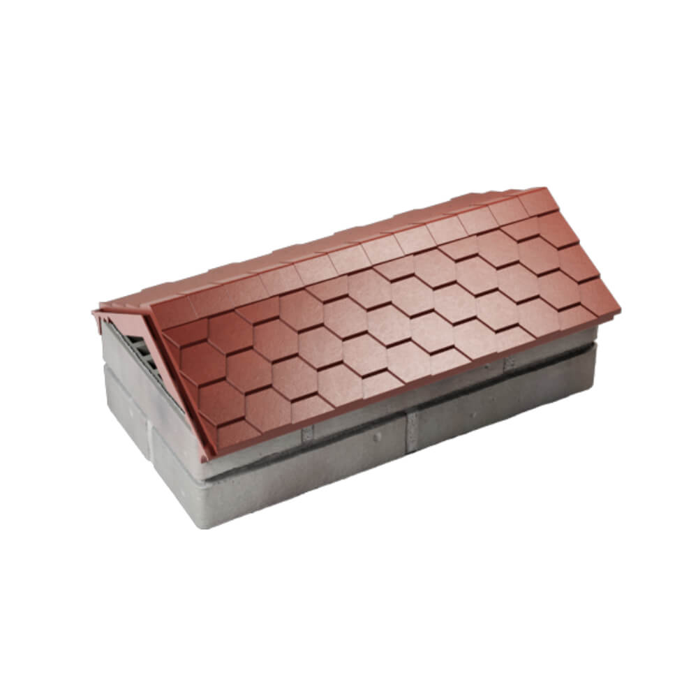 Парапет Zking Эверест Красный с посадкой на 1 кирпич (200/225/255мм) в Магнитогорске фото