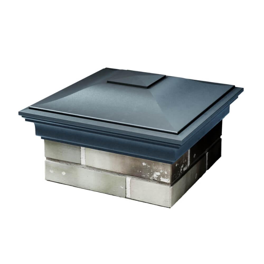 Колпак Zking Монблан Серый на столб 1.5х1.5 еврокирпича 0.7НФ (355х355мм) в Магнитогорске фото