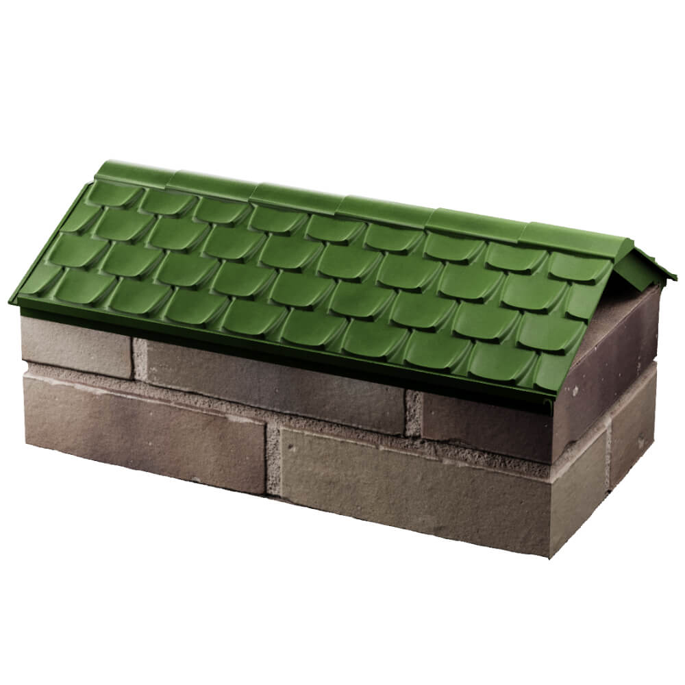 Парапет Zking Эльбрус Зеленый с посадкой на 1 кирпич (255мм) в Магнитогорске фото