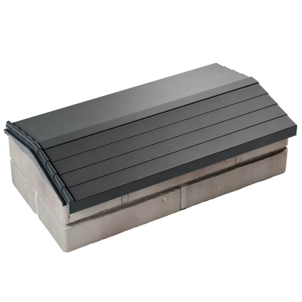 Парапет Zking Бона ХайТек Серый с посадкой на 1 кирпич (200/225/255мм) в Магнитогорске фото