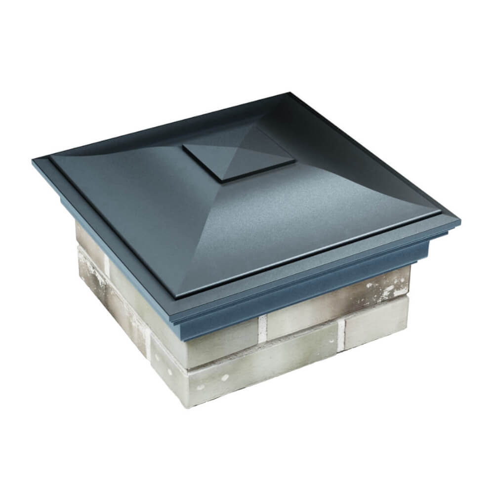 Колпак Zking Монблан Серый на столб 1.5х1.5 еврокирпича 0.7НФ (355х355мм) в Магнитогорске фото