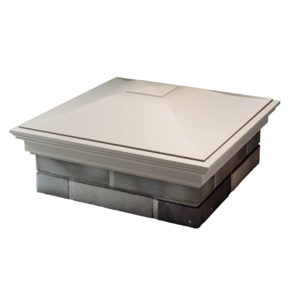 Колпак Zking Монблан Бежевый на столб 2х2 кирпича (515х515мм) в Магнитогорске фото