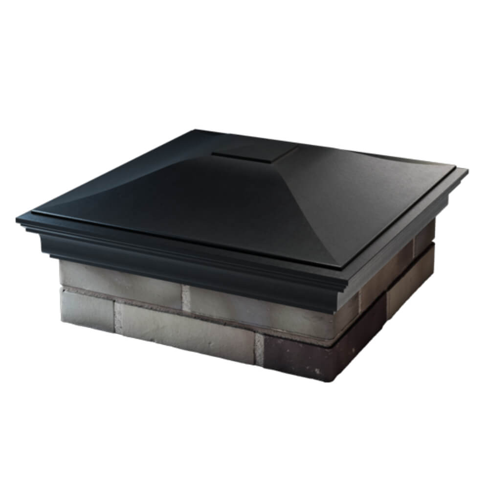 Колпак Zking Монблан Черный на столб 2х2 кирпича (515х515мм) в Магнитогорске фото