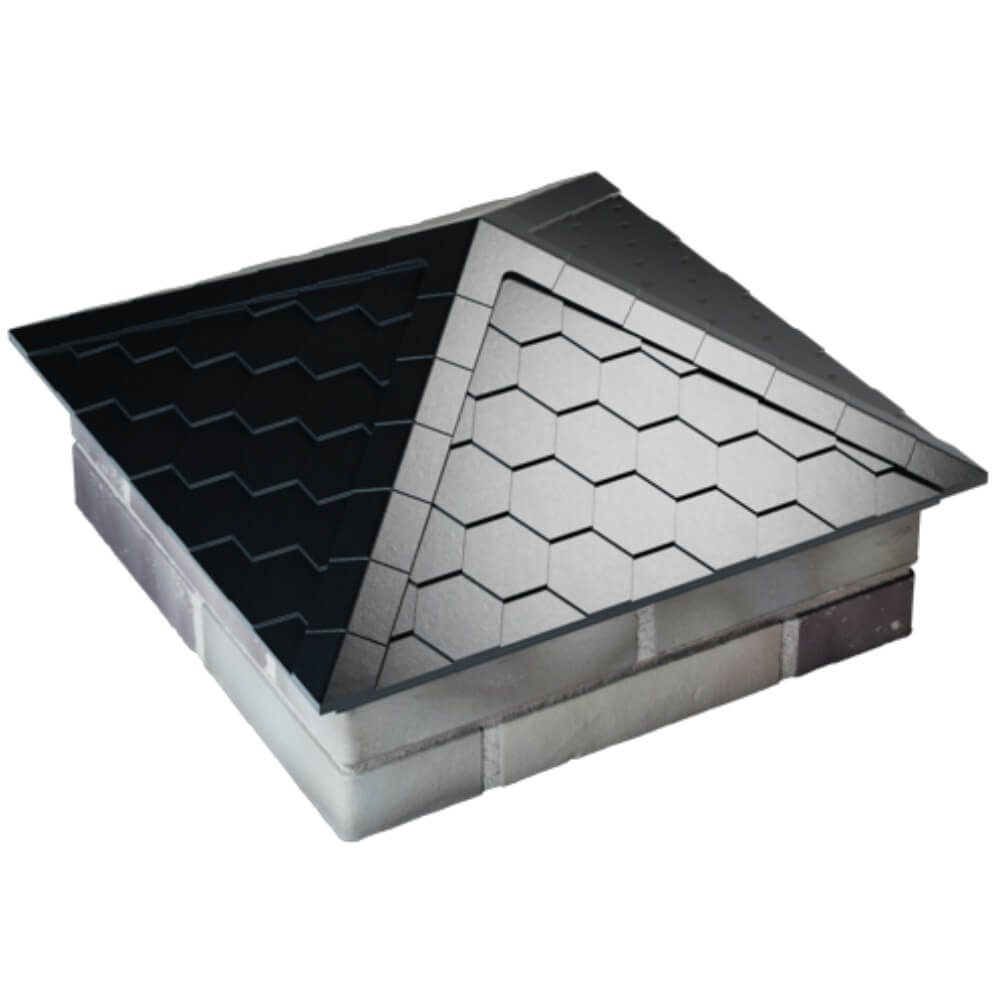 Колпак Zking Эверест Черный на столб 2х2 кирпича (535х535мм) Магнитогорск фото