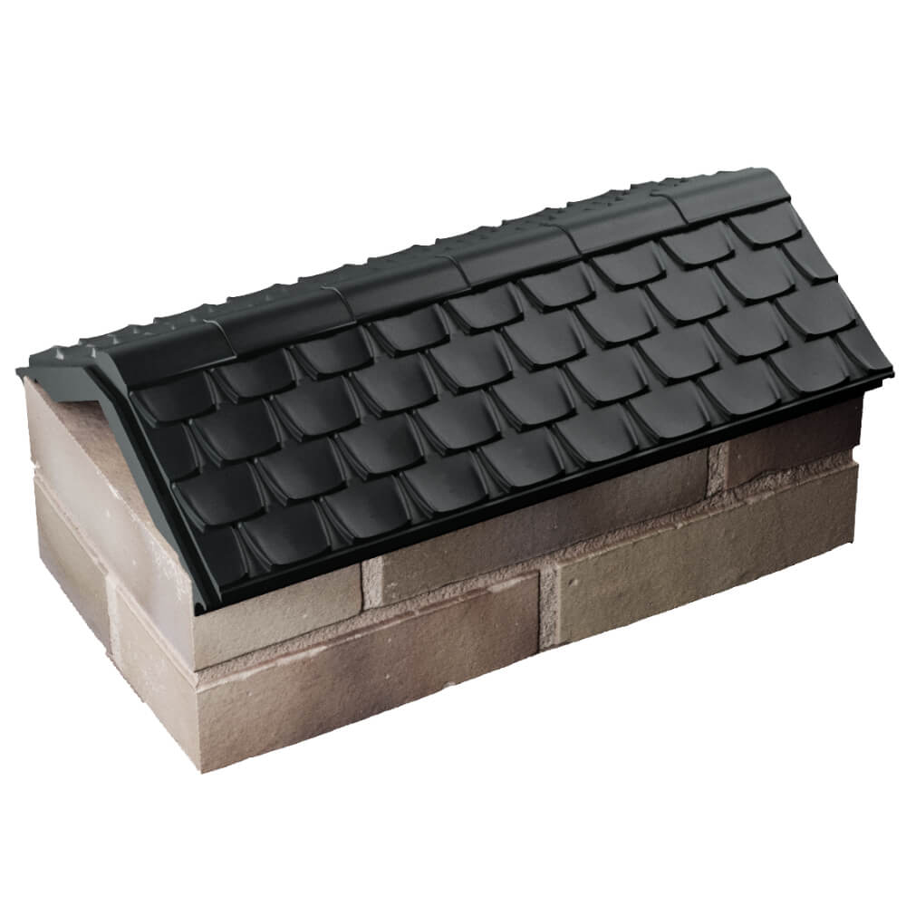 Парапет Zking Эльбрус Черный с посадкой на 1 кирпич (255мм) в Магнитогорске фото