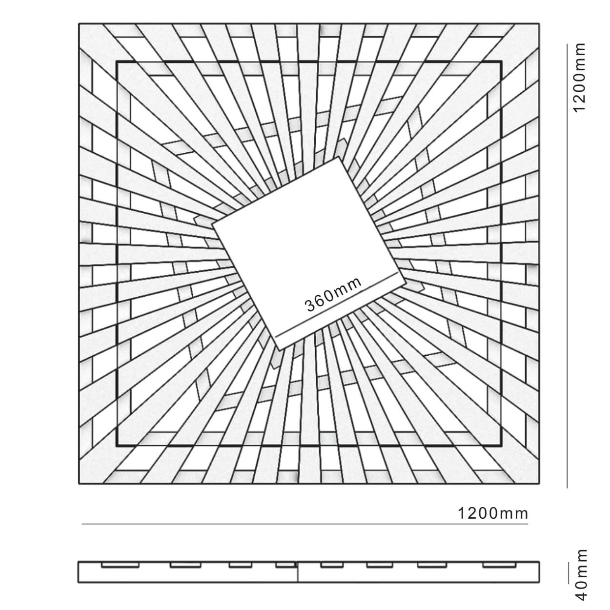Приствольная решетка для дерева ZKING ATMOSPHERE 1.2х1.2м Черная в Магнитогорске фото