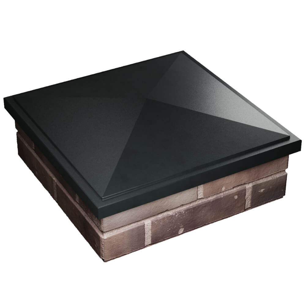 Колпак Zking БонаМоно Черный на столб 2х2 кирпича (515х515, 530х530мм) в Магнитогорске фото