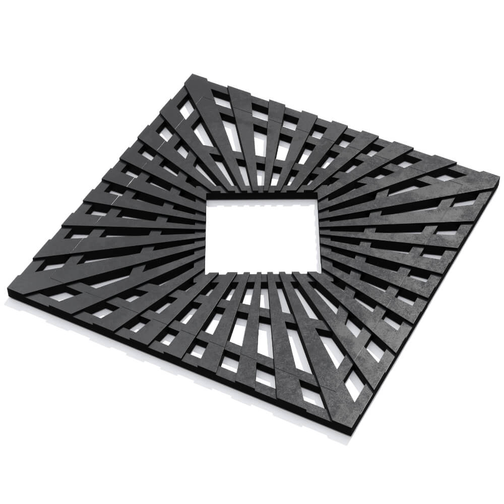 Приствольная решетка для дерева ZKING ATMOSPHERE 1.2х1.2м Черная в Магнитогорске фото