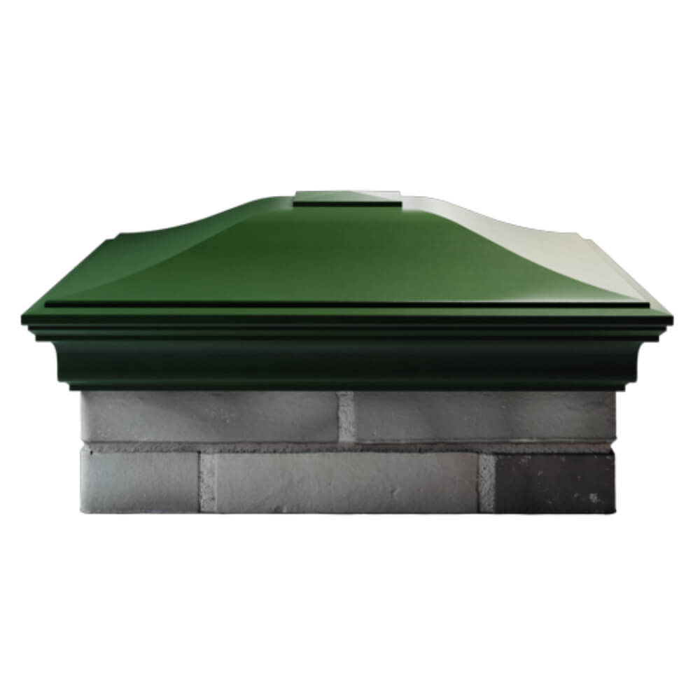 Колпак Zking Монблан Зеленый на столб 2х2 кирпича (515х515мм) в Магнитогорске фото