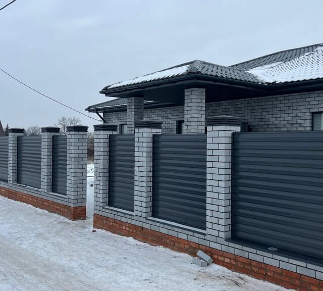 Колпак Zking Бона ХайТек Серый на столб 1.5х1.5 кирпича (385х385мм) в Магнитогорске фото