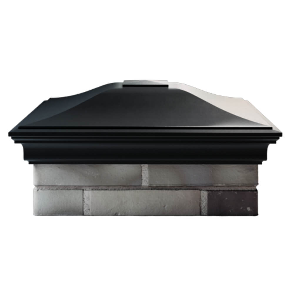 Колпак Zking Монблан Черный на столб 2х2 кирпича (515х515мм) в Магнитогорске фото