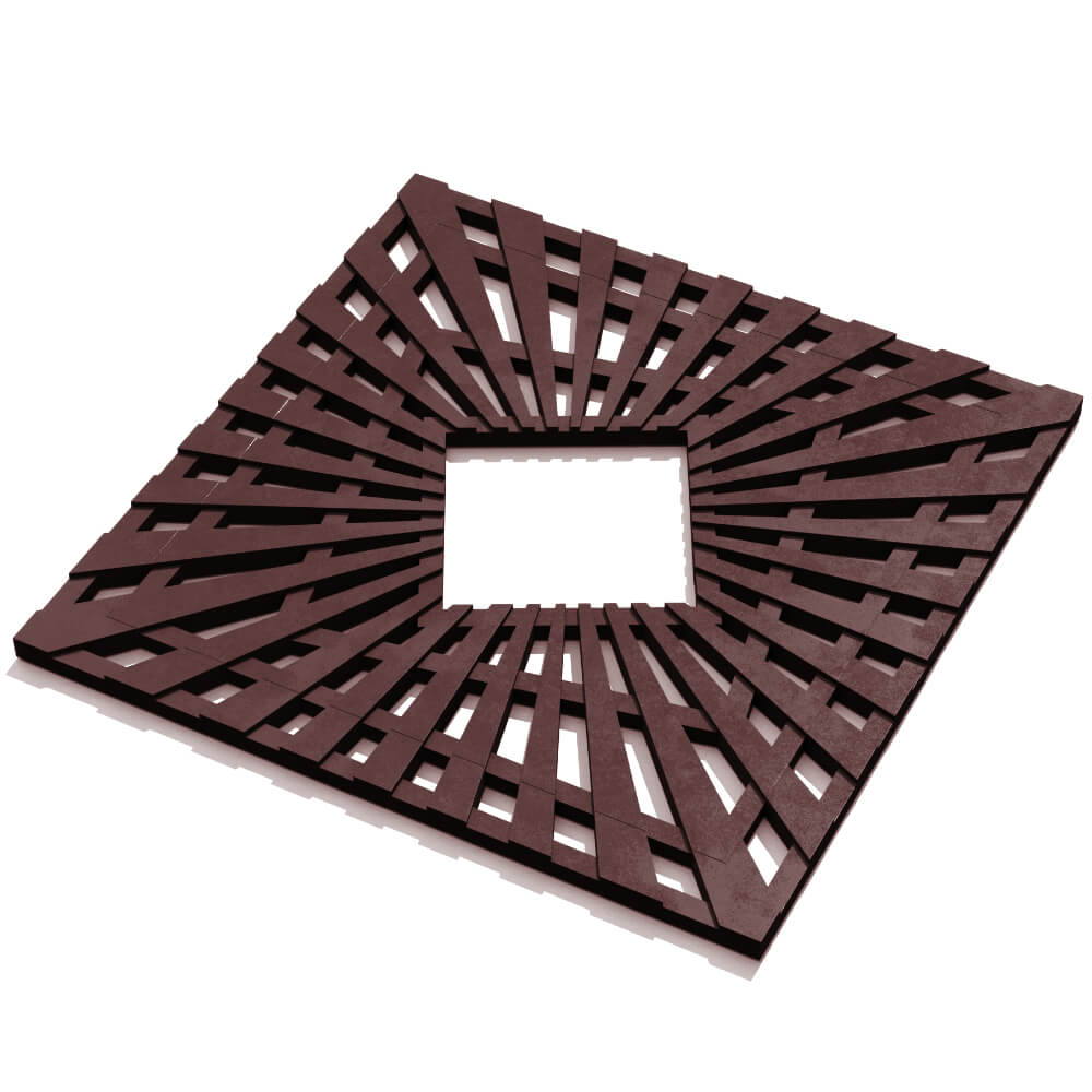 Приствольная решетка для дерева ZKING ATMOSPHERE 1.2х1.2м Коричневая в Магнитогорске фото