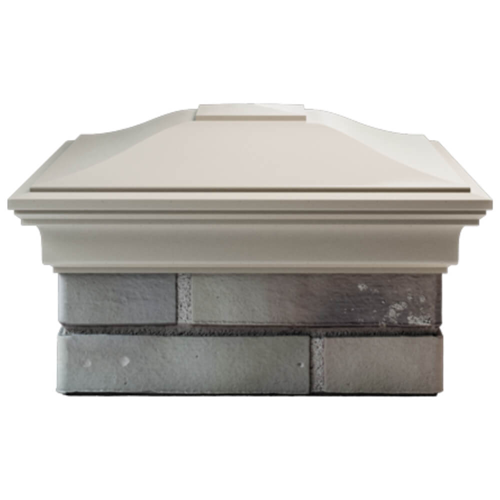 Колпак Zking Монблан Бежевый на столб 1.5х1.5 кирпича (385х385мм) Магнитогорск фото