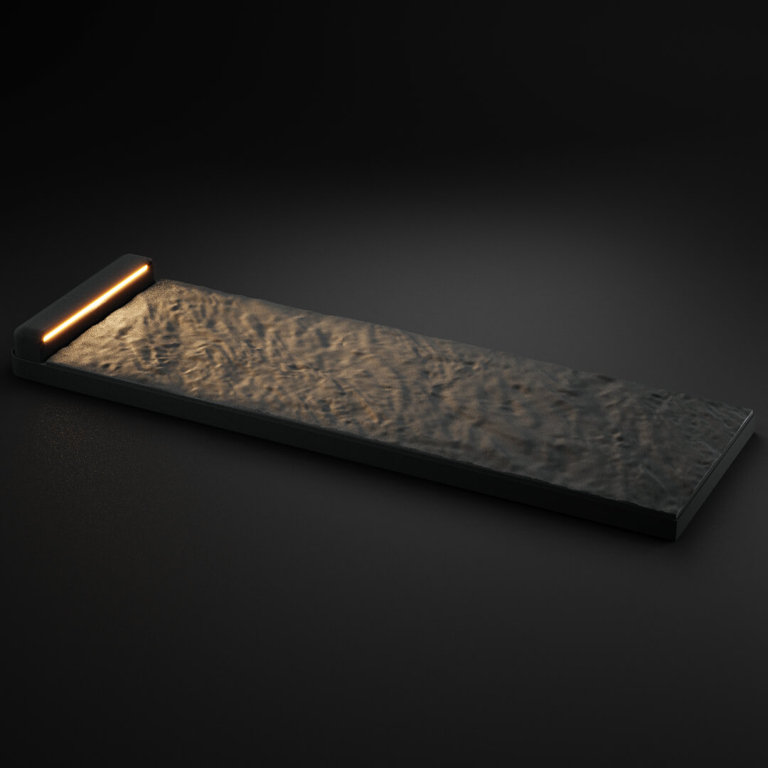 LED Светильник для шаговой плиты STONE Графитовый Серый 330х75х98мм в Магнитогорске фото