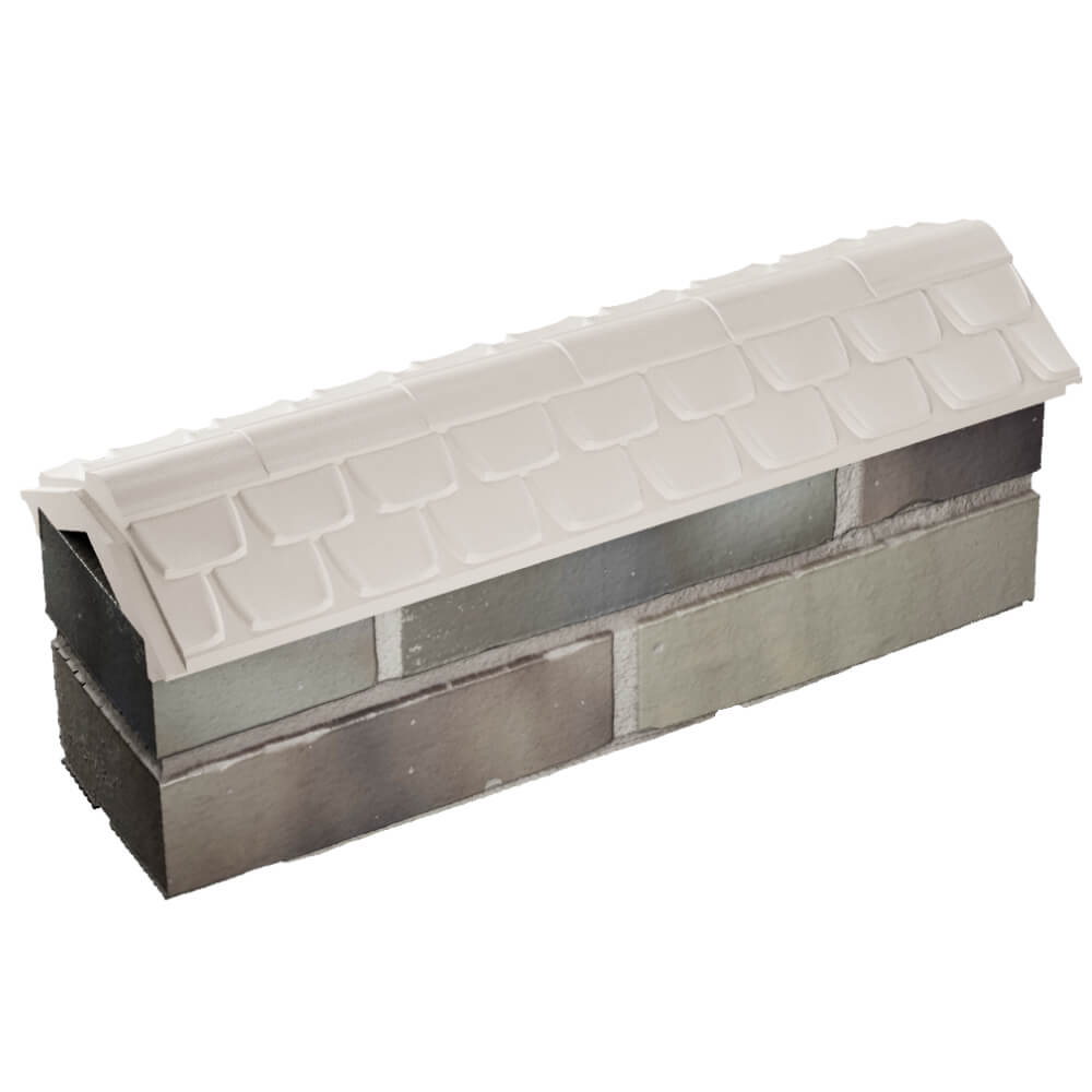 Парапет Zking Эльбрус Бежевый с посадкой на 0.5 кирпича (130мм) в Магнитогорске фото