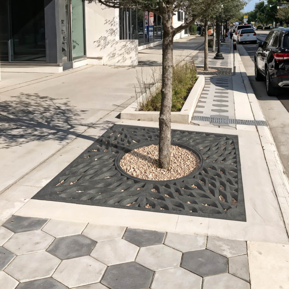 Приствольная решетка для дерева ZKING CRUST 2х2м Черная в Магнитогорске фото