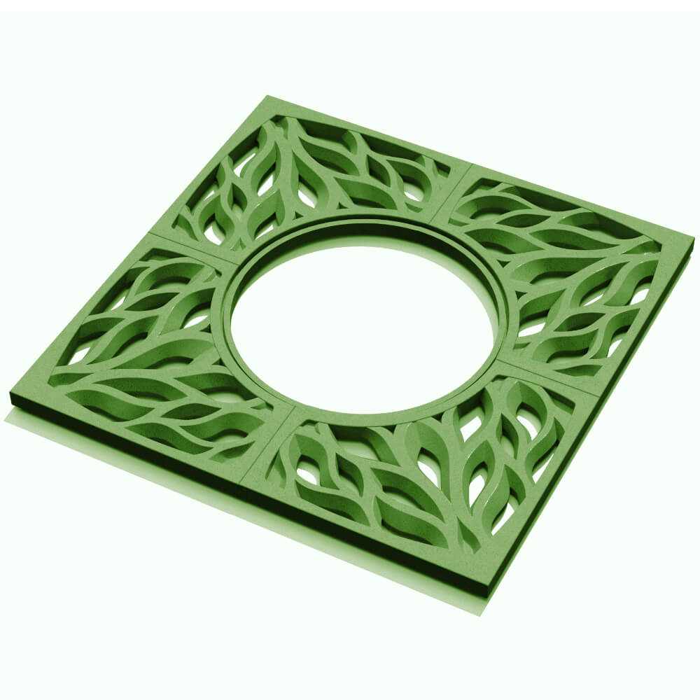 Приствольная решетка для дерева ZKING CRUST 1.2х1.2м Зеленая в Магнитогорске фото