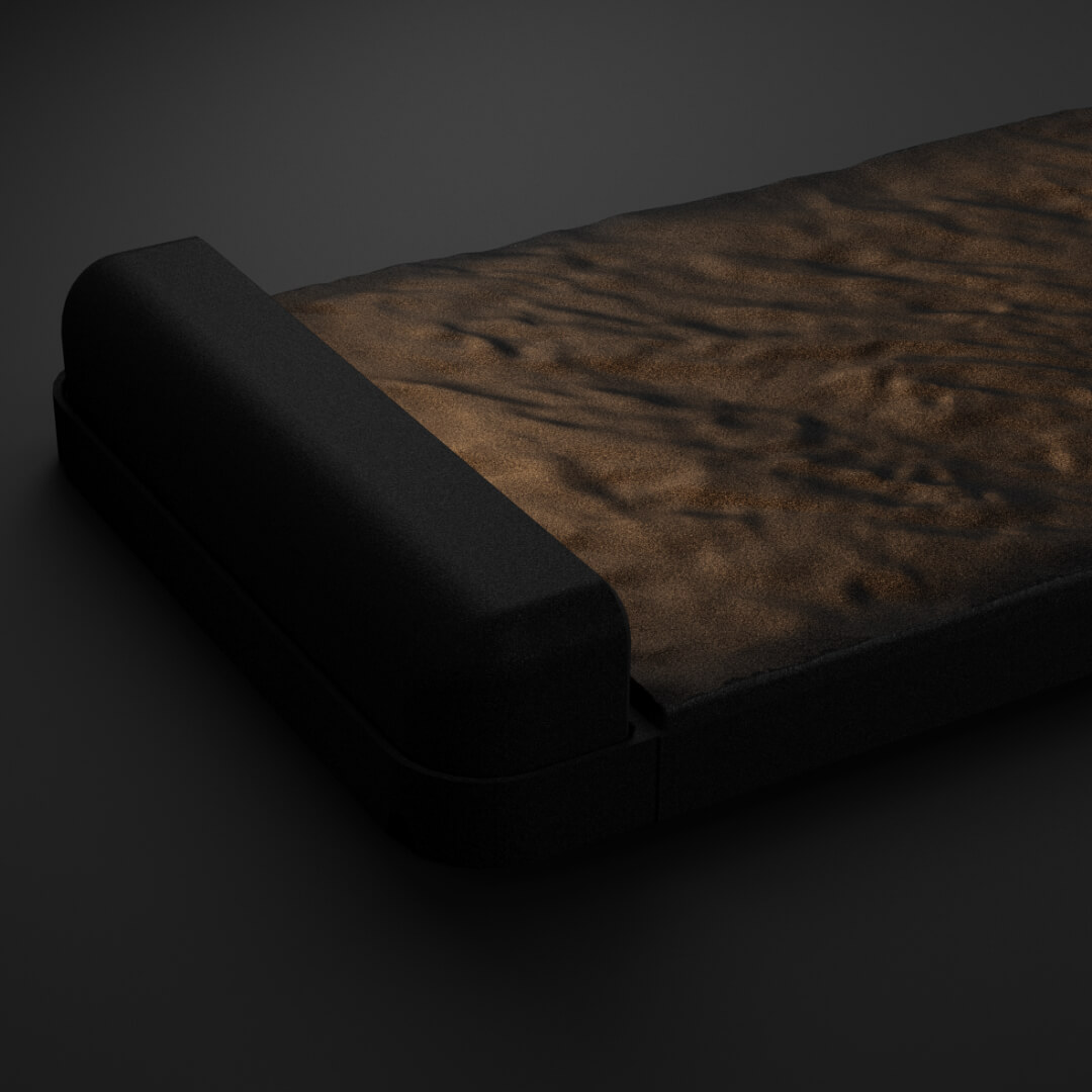 LED Светильник для шаговой плиты STONE Черный Сланец 330х75х98мм в Магнитогорске фото