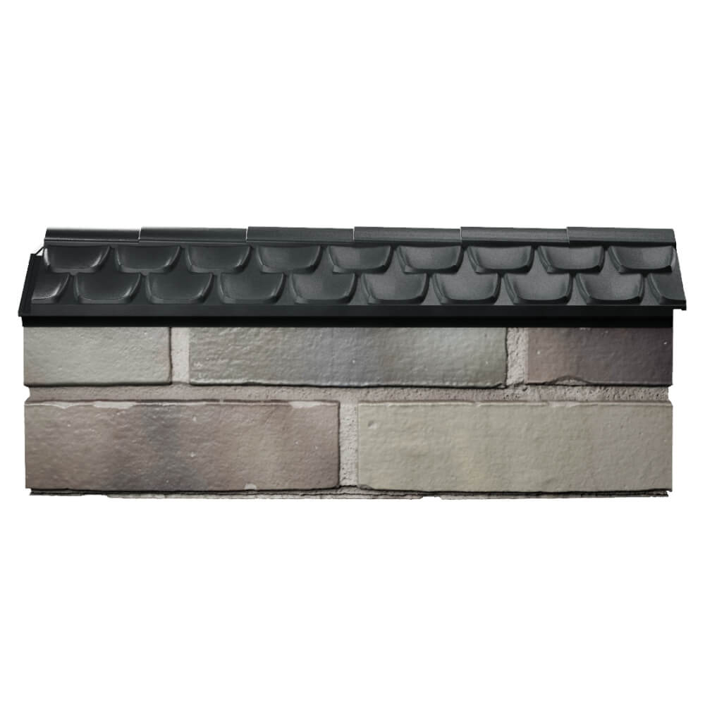 Парапет Zking Эльбрус Черный с посадкой на 0.5 кирпича (130мм) в Магнитогорске фото